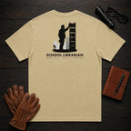 School Librarian t-shirt in Khaki, Shelving books (Male)
