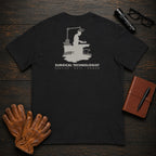 Surgical Technologist t-shirt in Black, Instrument Table (Female)