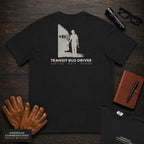 Transit Bus Driver embroidered t-shirt in Black, Depot Walkaround (Female)