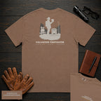 Volunteer Firefighter embroidered t-shirt in Espresso, Gear Check (Female)