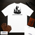 Volunteer Firefighter embroidered t-shirt in White, Gear Check (Female)
