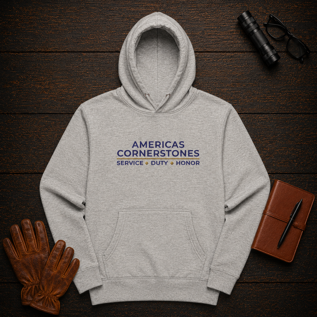 Pullover Hoodie in Grey — Americas Cornerstones