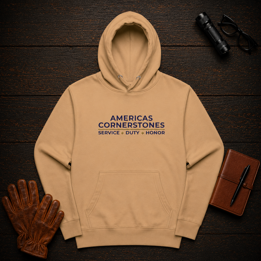 Pullover Hoodie in Khaki — Americas Cornerstones
