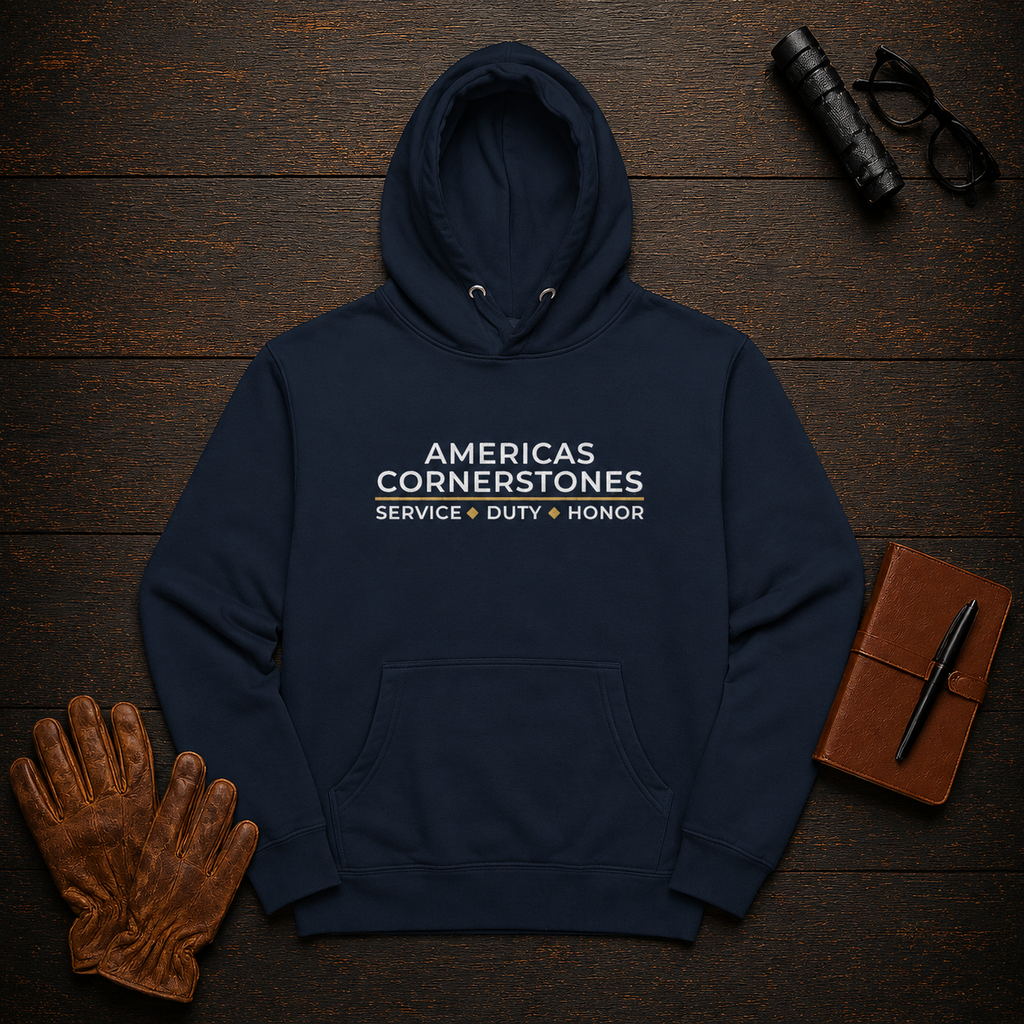Pullover Hoodie in Navy Blue — Americas Cornerstones